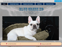 Tablet Screenshot of bluecreekk9.com